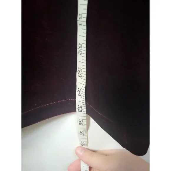 VTG LAPIS Womens Whimsigoth Velvet Maxi Dress SZ M Burgundy Grunge Witchy - Picture 9 of 11